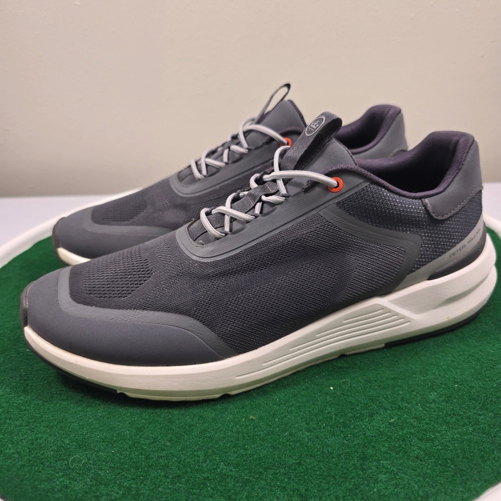 Peter Millar Hyperlight Apollo Sneakers Mens 10.5 Iron Grey MA23EF30 Slip On